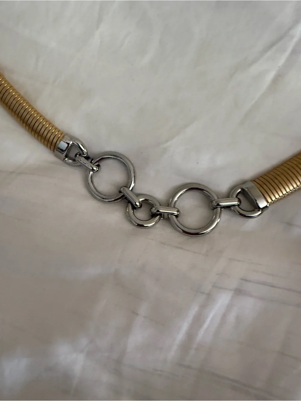 Zara two tone stretch belt